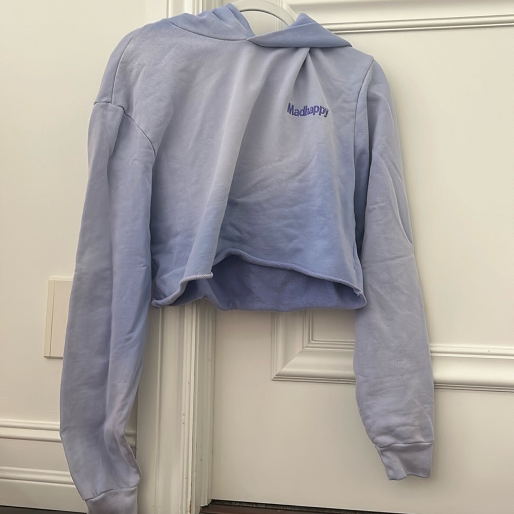 Purple madhappy cropped hoodie